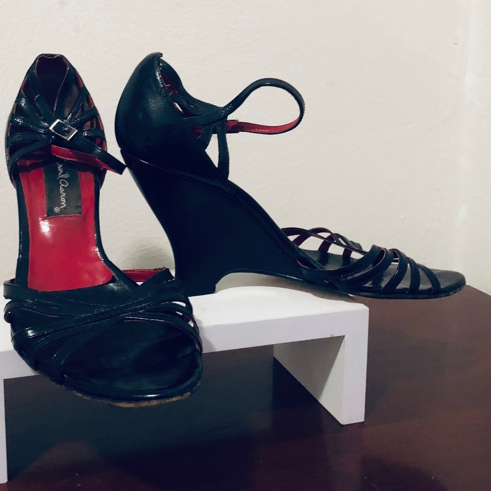 Ankle Strap 3.5" Wedge Sandals Made in Spain